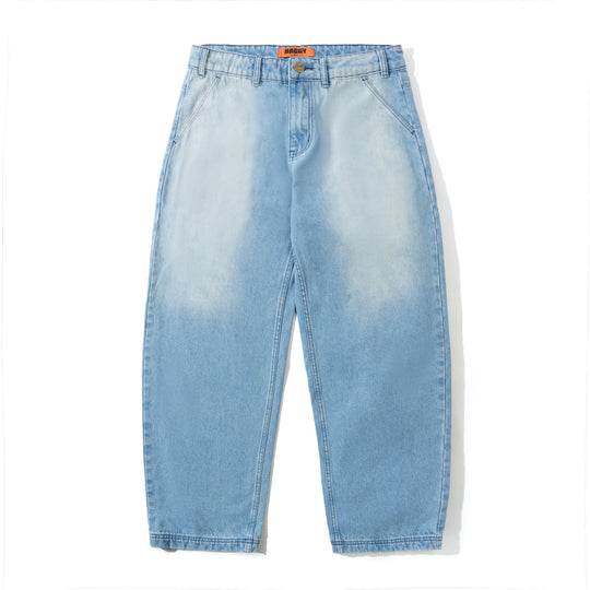 Butter Goods Scribble Denim Jeans - Faded Light Blue