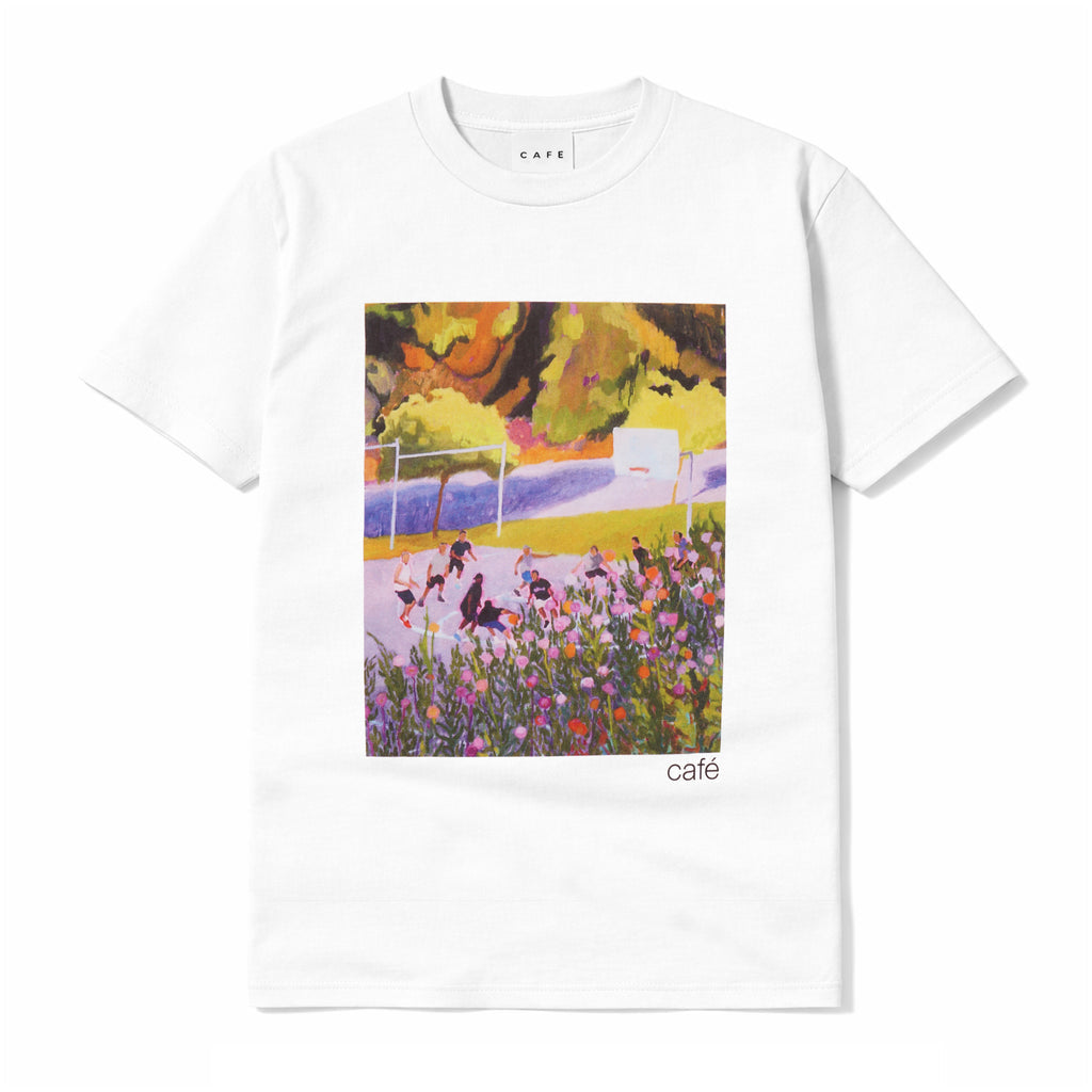 Skateboard Cafe Courts Tee - White