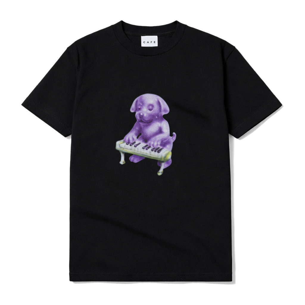 Skateboard Cafe Keyboard Tee - Black
