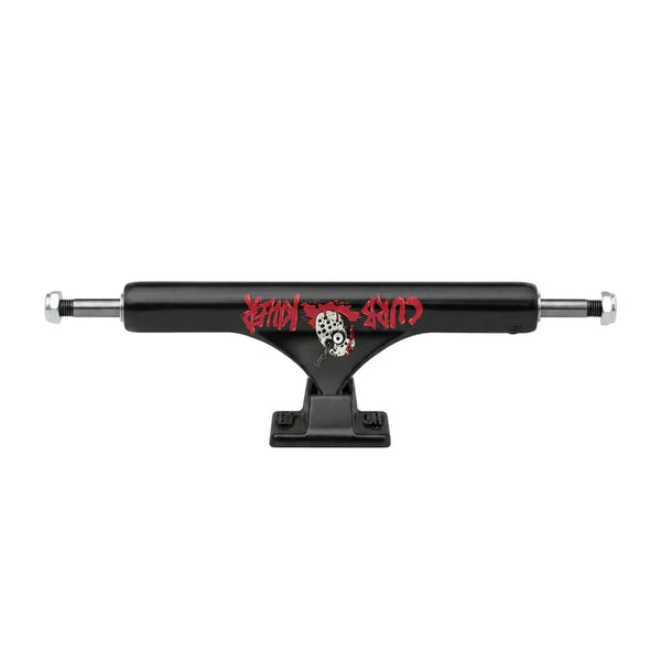 Slappy Trucks ST1 Curb Killer II Hollow Inverted KP Skateboard Trucks - 8.5 (Matte Black)