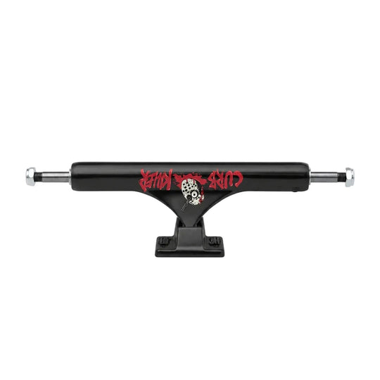 Slappy Trucks ST1 Curb Killer II Hollow Inverted KP Skateboard Trucks - 8.5 (Matte Black)