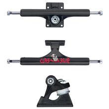 Slappy Trucks ST1 Curb Killer II Hollow Inverted KP Skateboard Trucks - 8.5 (Matte Black)