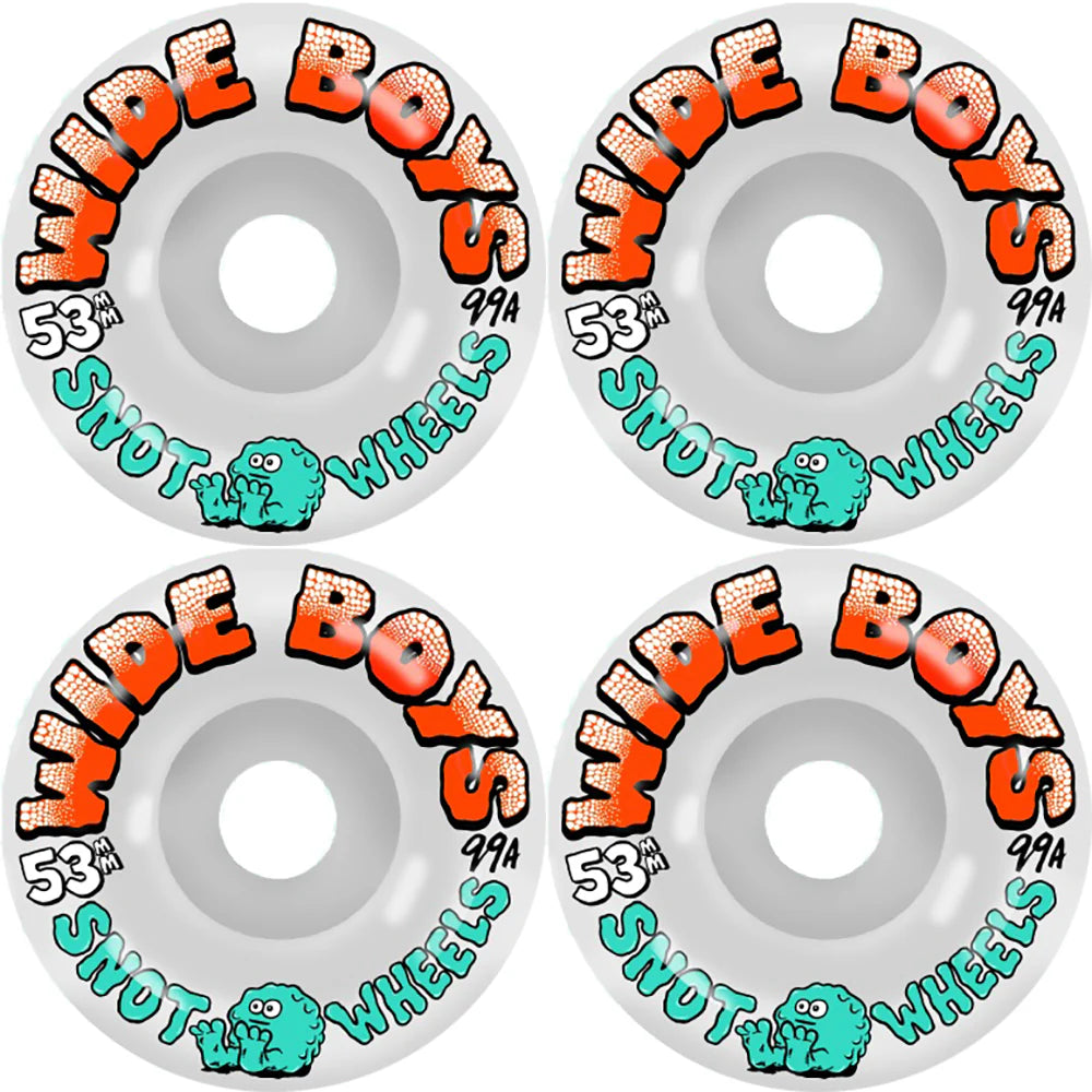 Snot Wheel Co Wide Boys Wheels 53mm 99A Glow In The Dark