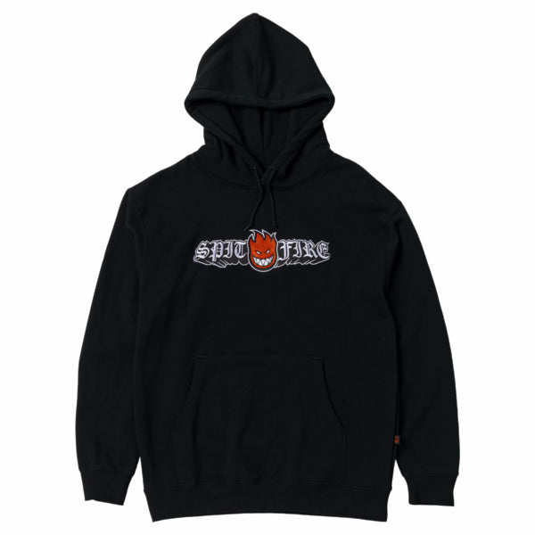 Spitfire Wheels Old E Drop Bighead Emb Hoodie - Black – Slugger