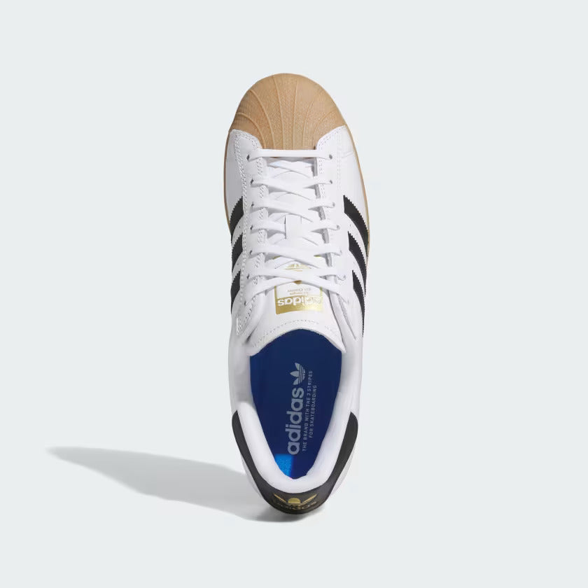 adidas Skateboarding Superstar ADV Skate Shoes - Cloud White / Core Bl Slugger Skate Store adidas Skateboarding Superstar ADV Skate Shoes - Cloud White / Core Bl Slugger Skate Store