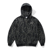 Butter Goods Thorn Camo Waffle Zip-Thru Hood - Black