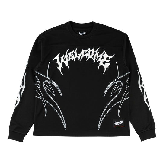 Welcome Skateboards Scrub Mesh Moto Jersey (Black)