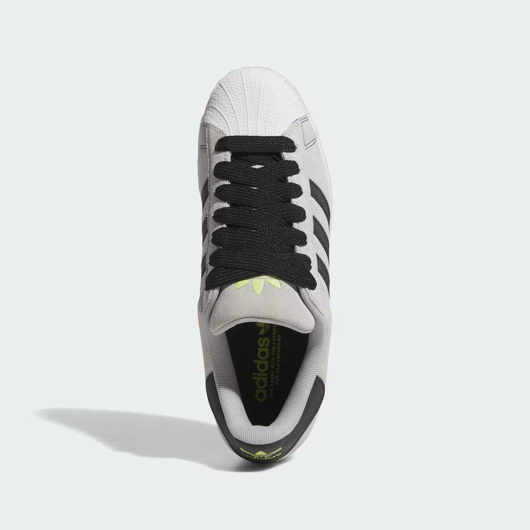 adidas Skateboarding Superstar ADV Skate Shoes - Grey Two / Core Black Slugger Skate Store adidas Skateboarding Superstar ADV Skate Shoes - Grey Two / Core Black Slugger Skate Store