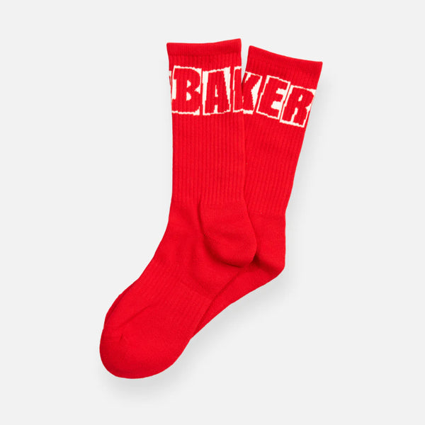 Baker Brand Logo Socks - Red