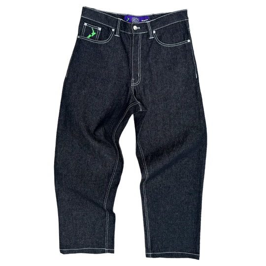 Always Do What You Should Do Purple Label Heavy Duty Unisex Denim - Black