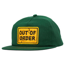 Anti Hero Out Of Order Snapback Cap - Forest Green / Orange