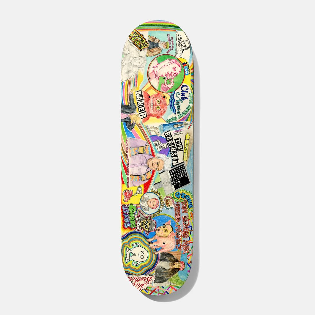 Baker Barry McGee Elissa Steamer 8 Classic Skateboard Deck – LA Skate Co Baker Barry McGee Elissa Steamer 8 Classic Skateboard Deck – LA Skate Co