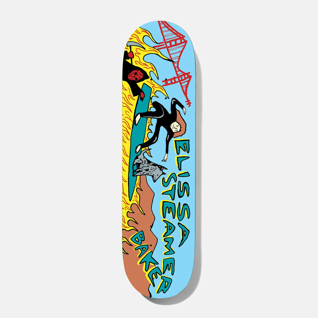 Baker Elissa Steamer Rippin Ranman Skateboard Deck - 8.25