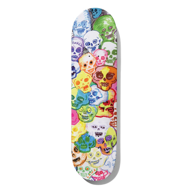 Baker Riley Hawk Rainbow Skulls Skateboard Deck - 8.0