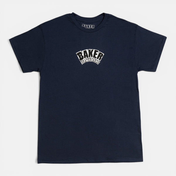 Baler Skatebords Arch Logo Tee - Navy