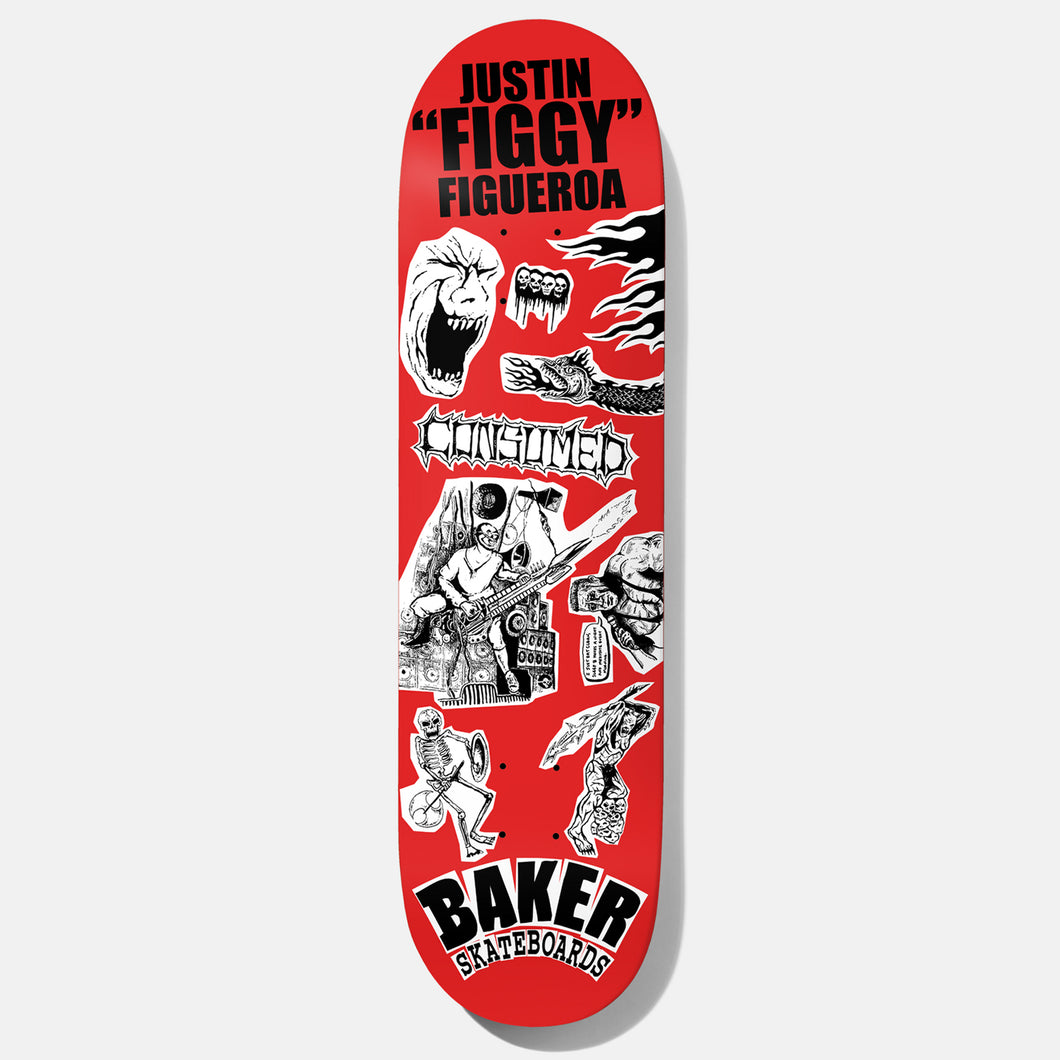 Baker Skateboards Figgy Divine Evil Skateboard Deck - 8.38