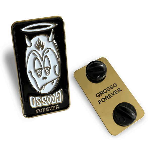 Black Label Skateboards Grosso Forever Lapel Pin Badge