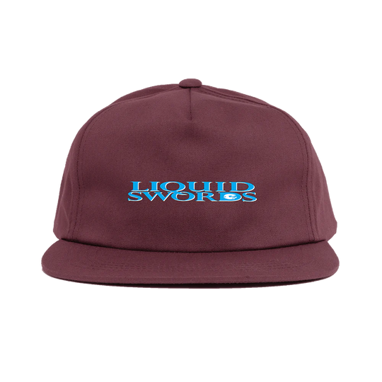 Chocolate Skateboards  X Interscope Liquid Swords 5 Panel Hat - Wine