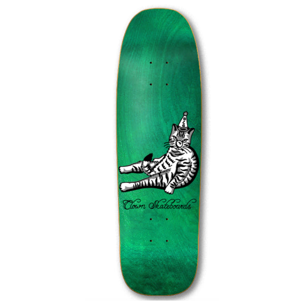 Clown Skateboards Cat Beast by Jake Martinelli Skateboard Deck - 9.4 (Assorted Bottom Stain)