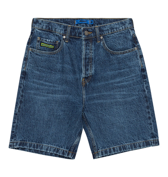 DC Skateboarding Worker Baggy Denim Shorts - Stone Indigo
