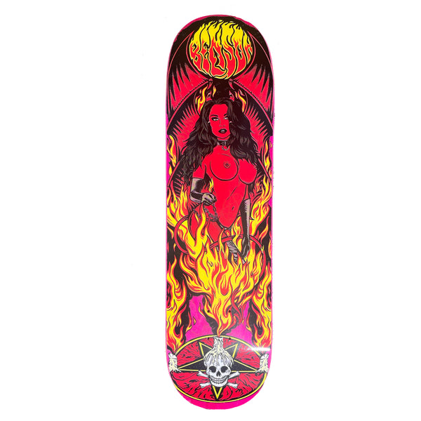 Death Skateboards Benson Devil Woman Skateboard Deck 8.25