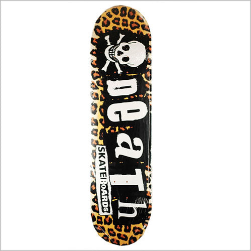 Death Skateboards Leopard Punk Skateboard Deck 8.375