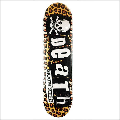 Death Skateboards Leopard Punk Skateboard Deck 8.6