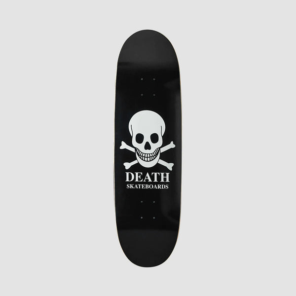 Death Skateboards OG Skull 90's Lozenge Shape Skateboard Deck Black/White - 9.1