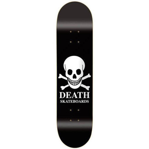 Death Skateboards OG Skull Skateboard Deck - Black/White - 8.625