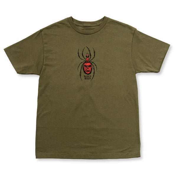 Deathwish Arachnophobia Tee - Military Green