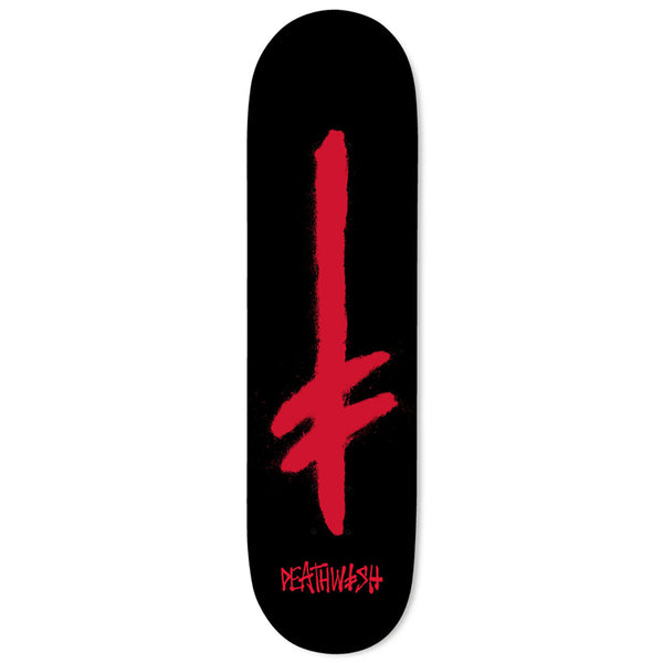 Deathwish Gang Spray Black Red Skateboard Deck - 8.00