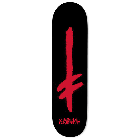 Deathwish Gang Spray Black Red Skateboard Deck - 8.00