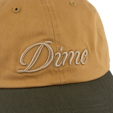 Dime MTL Cursive Low Pro Cap - Wheat / Green