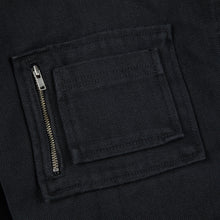 Dime MTL Panel Denim Hooded Bomber - Charcoal