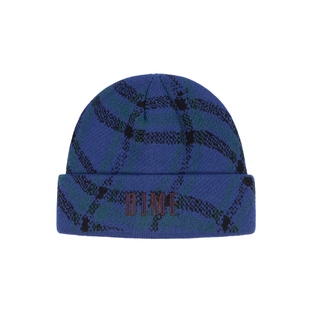 代引き人気  – Teal - Beanie Cuff Plaid Wavy MTL Dime Slugger Store｜ニット帽・ビーニー Skate 帽子