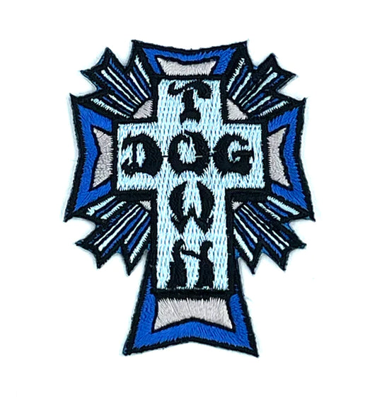 Dogtown Cross Logo Colour Patch - Blue
