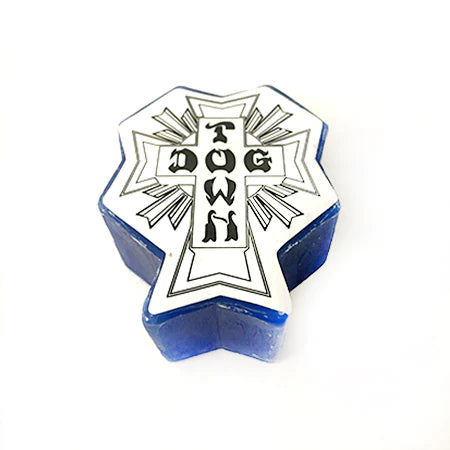 Dogtown Skateboards Cross Logo Wax 3" - Blue