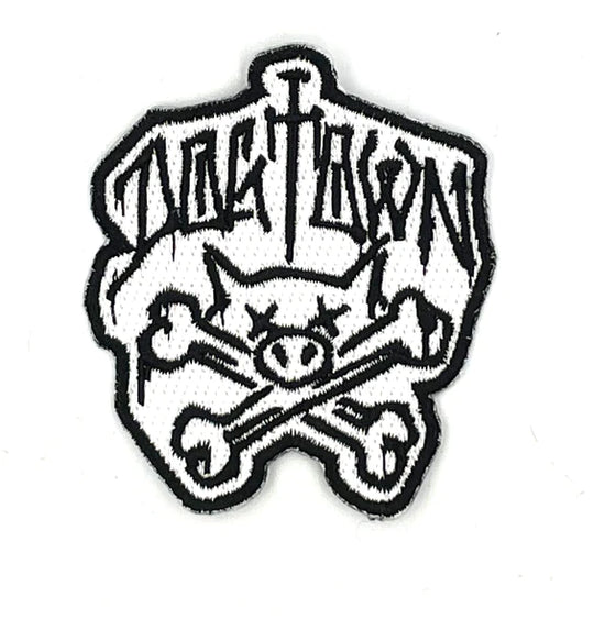 Dogtown Pig & Bones Patch - White
