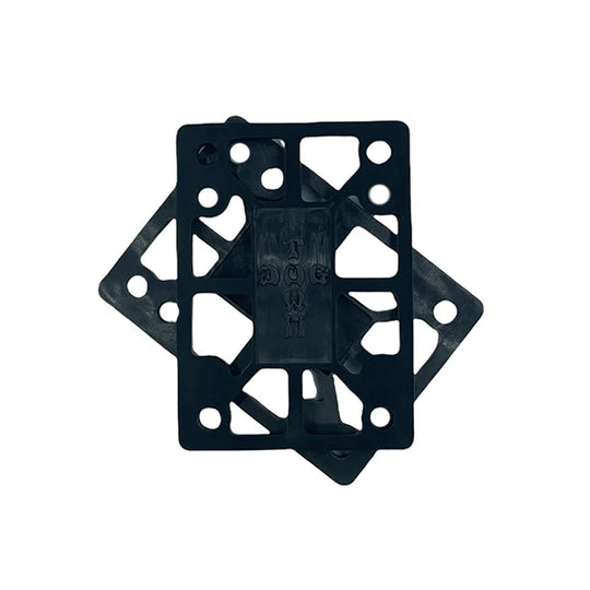 Dogtown Skateboards 1/4" Riser Rads - Black