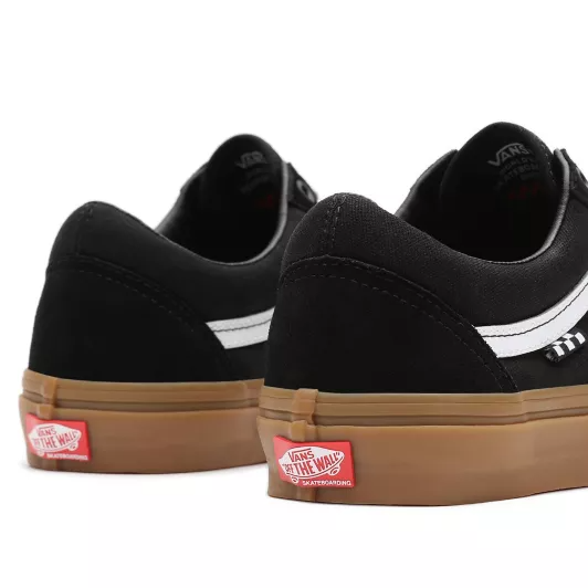 Vans Old Skool Pro Skateboard Shoes Black White Gum Slugger Skate Store
