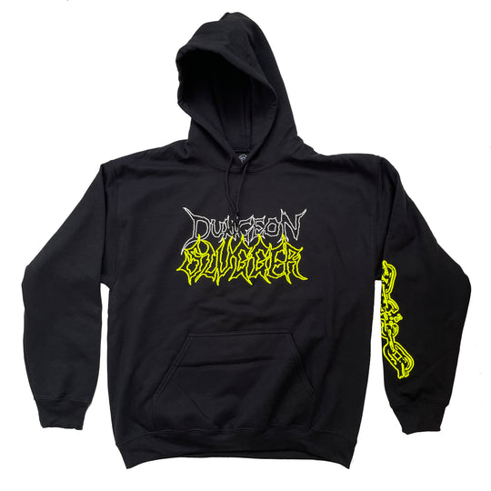 Dungeon X Slugger Collab Hoodie - Black