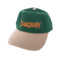 Dungeon Logo Brushed Cotton Cap - Green / Taupe