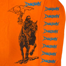 Dungeon Knight Castle Long Sleeve T-Shirt - Orange