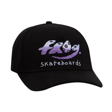 Frog Skateboards Dino Logo 5 Panel Cap - Black