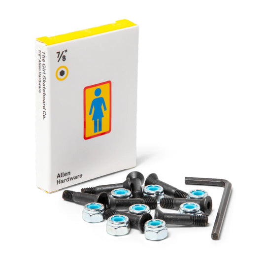 Girl Skateboards 7/8" Longneck Allen Bolts - Black