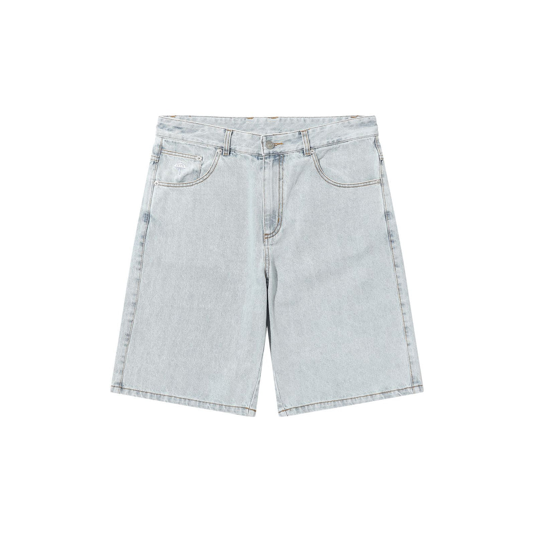 Helas Dieu Grec Jeans Shorts - Light Blue