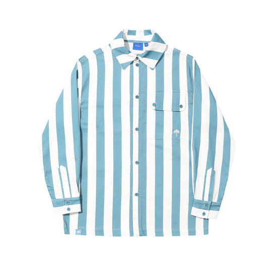 Helas Liner Long Sleeve Shirt - White / Blue
