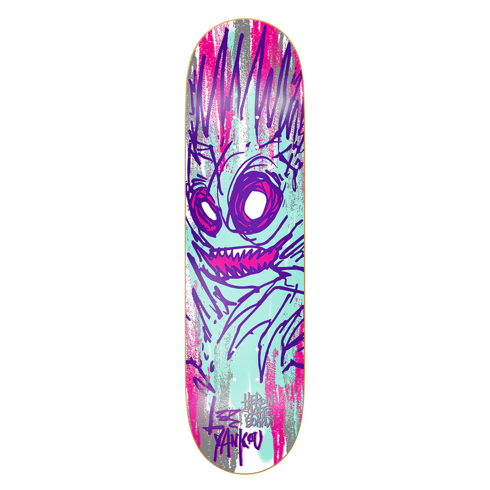 Heroin Skateboards Lee Yankou Savages Skateboard Deck - 8.25 Heroin Skateboards Lee Yankou Savages Skateboard Deck - 8.25