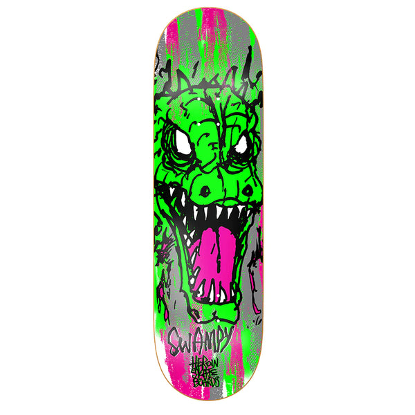 Heroin Skateboards Swampy Savages Skateboard Deck - 9.0