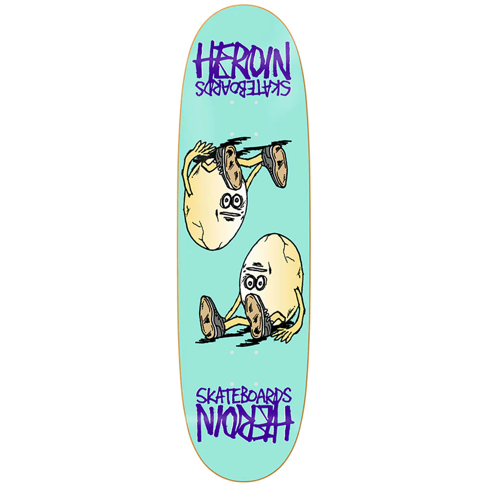 Heroin Skateboards Symmetrical Egg Skateboard Deck 8.75 Slugger